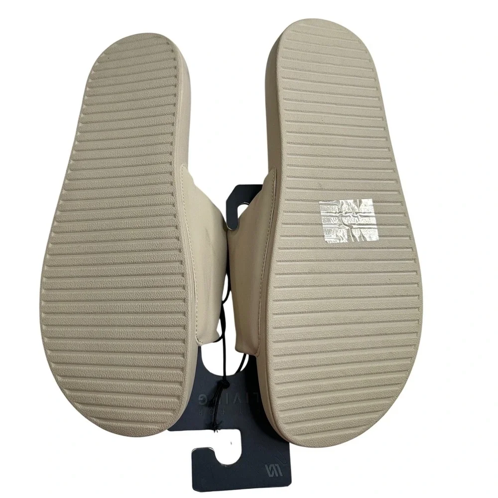 VRST Mens Khaki Sand‎ Slides Padded Strap Comfort Sandals VRST25MS13 Size 12 NEW